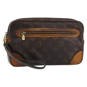 LOUIS VUITTON Monogram Marly Dragonne GM Clutch Bag M51825 LV Auth 157659